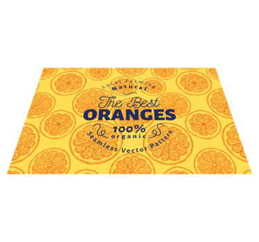 Organikus narancs minta tányéralátétek eredeti - TenStickers