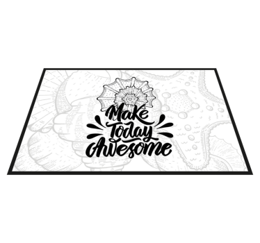 Kagyló motívum és szöveges idézet vinyl placemats - TenStickers