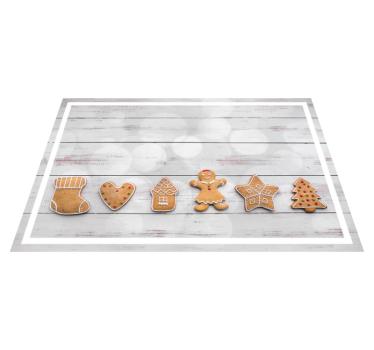 Mézeskalács süti válogatás tányéralátétek karácsony - TenStickers