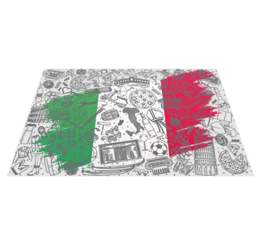 Olasz háttér étterem vinyl placemats - TenStickers