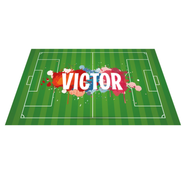 Focipálya névre szabott asztali szőnyegekkel - TenStickers
