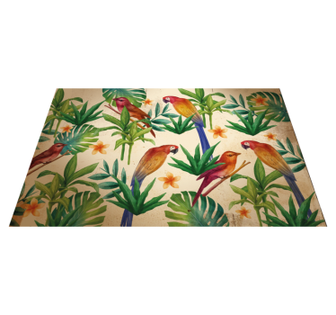 Tropical papagáj minta tányéralátétek eredeti - TenStickers