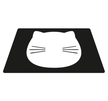 Macska fej forma tányéralátétek eredeti - TenStickers