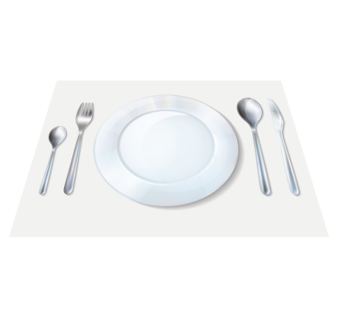 Modern tányéralátétek elegáns terítékhez - TenStickers