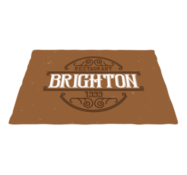 Brighton Étterem logó - tányéralátétek idézetek - TenStickers