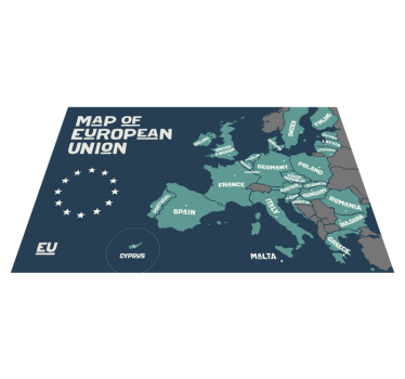 Európai unió térképe - tányéralátétek idézetek - TenStickers