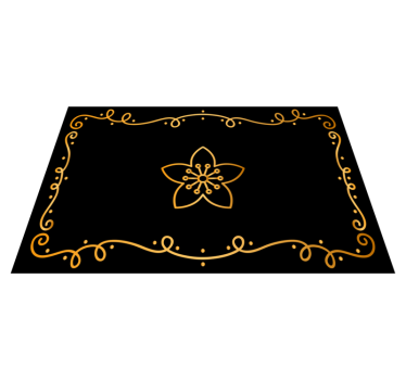 Elegáns növényi elem tányéralátétek eredeti - TenStickers