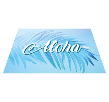 Aloha pálmalevelek - tányéralátétek idézetek - TenStickers
