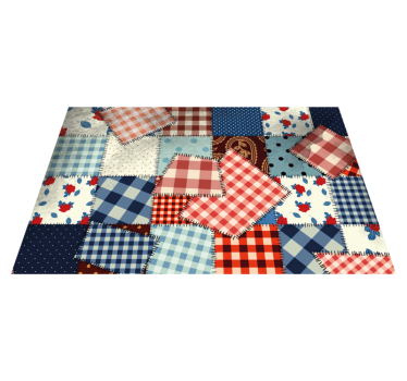 Patchwork szövet tányéralátétek struktúra - TenStickers