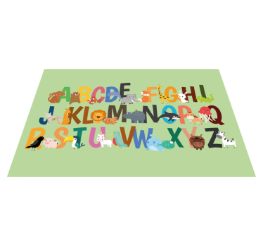 Állatos abc tányéralátétek gyermekeknek - TenStickers