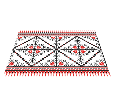 Geometrikus virágmintás tányéralátétek eredeti - TenStickers