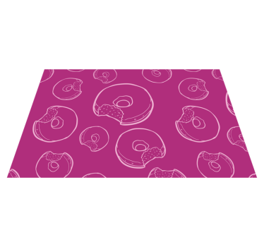 Színes fánk mintás tányéralátétek eredeti - TenStickers