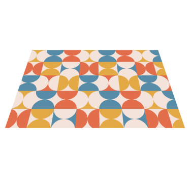 Geometrikus színes körök tányéralátétek modern - TenStickers