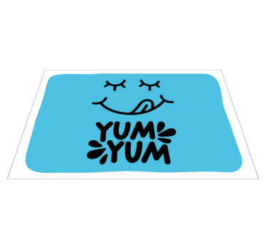 Játékos Ételkifejezés tányéralátétek eredeti - TenStickers