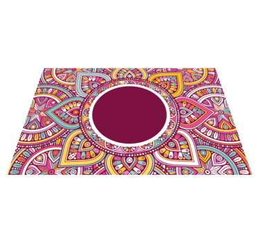 Színes mandala minta tányéralátétek eredeti - TenStickers