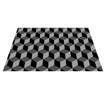 Geometrikus kockák mintázata tányéralátétek struktúra - TenStickers