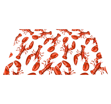 Eredeti tányéralátétek homár mintás felületen - TenStickers