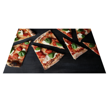 Szeletelt pizza tálcák Éttermekhez - TenStickers