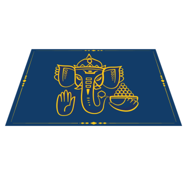 Eredeti tányéralátétek hagyományos ganesha mintával - TenStickers