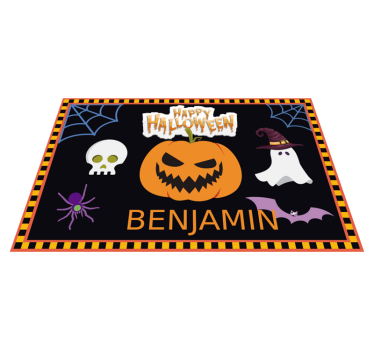 Gyerekek halloween minta név halloween asztali szőnyeg - TenStickers
