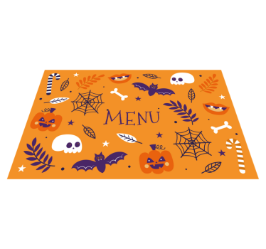 Tányéralátétek halloween - rémisztő halloween menühöz - TenStickers