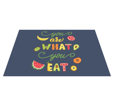 Színes Étel idézetek tányéralátétek - TenStickers