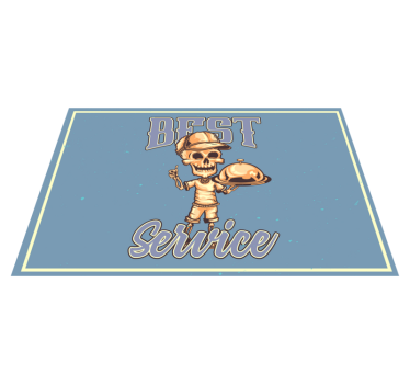Hűvös idézet élelmiszer-dizájn étterem vinyl placemats - TenStickers