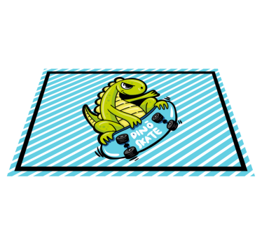 Swag skater t-rex rajzfilm eredeti bakelitlemezek - TenStickers