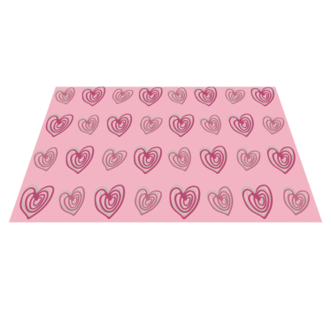 Szívmintás felületű tányéralátétek eredeti - TenStickers