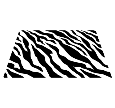 Zebra csíkos tányéralátétek struktúra - TenStickers