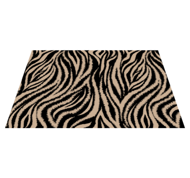 Zebra mintás tányéralátétek struktúra - TenStickers