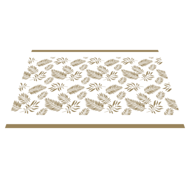 Elegáns levél inspiráció - tányéralátétek struktúra - TenStickers