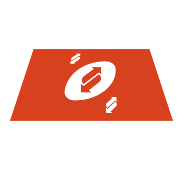 Dinamikus nyíl minta tányéralátétek eredeti - TenStickers