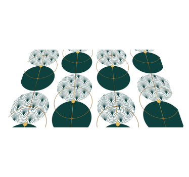 Elegáns geometrikus koncepció - elegáns tányéralátétek - TenStickers
