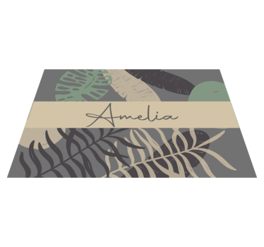 "boho" stílusú dzsungel kortárs alátétek - TenStickers
