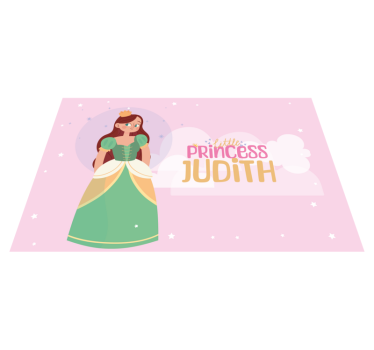 Tányéralátétek névvel kis hercegnő - TenStickers