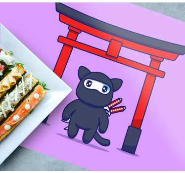Aranyos ninja karakter - tányéralátétek eredeti - TenStickers