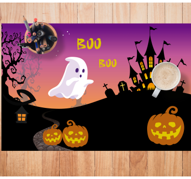 Boo halloween night halloween asztali szőnyeg - TenStickers