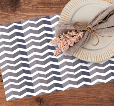 Chevron mintás tányéralátétek struktúra - TenStickers