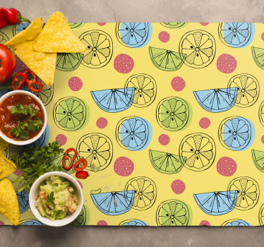Citrus mintás tányéralátétek eredeti - TenStickers
