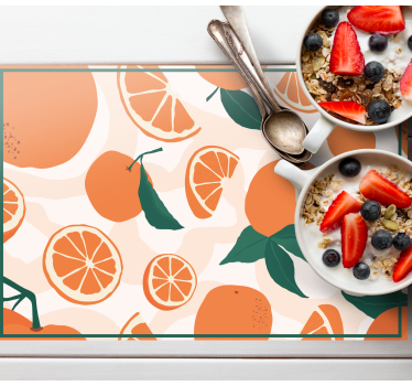 Citrus szelet minta tányéralátétek eredeti - TenStickers