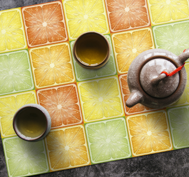 Citrus szelet mintás tányéralátétek eredeti - TenStickers