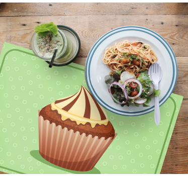 Cupcake grafika tányéralátétek eredeti - TenStickers