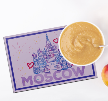 Eredeti tányéralátétek moszkvai látképpel - TenStickers