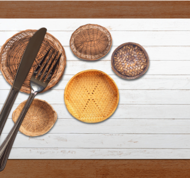 Eredeti tányéralátétek - woven basket kollekció - TenStickers