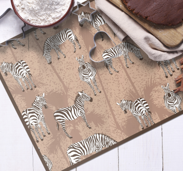 Eredeti tányéralátétek zebra mintás stílusban - TenStickers