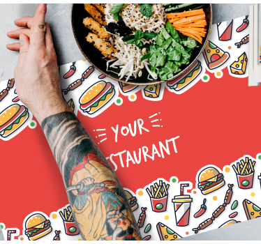 Étel témájú művészet - tányéralátétek eredeti - TenStickers
