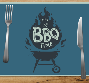 Grill idő lángok - tányéralátétek idézetek - TenStickers