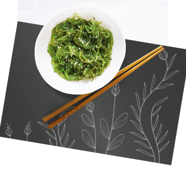 Háttér elegáns növények elegáns placemats - TenStickers