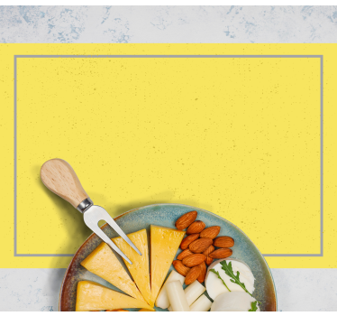 Modern tányéralátétek sajttál bemutatás - TenStickers